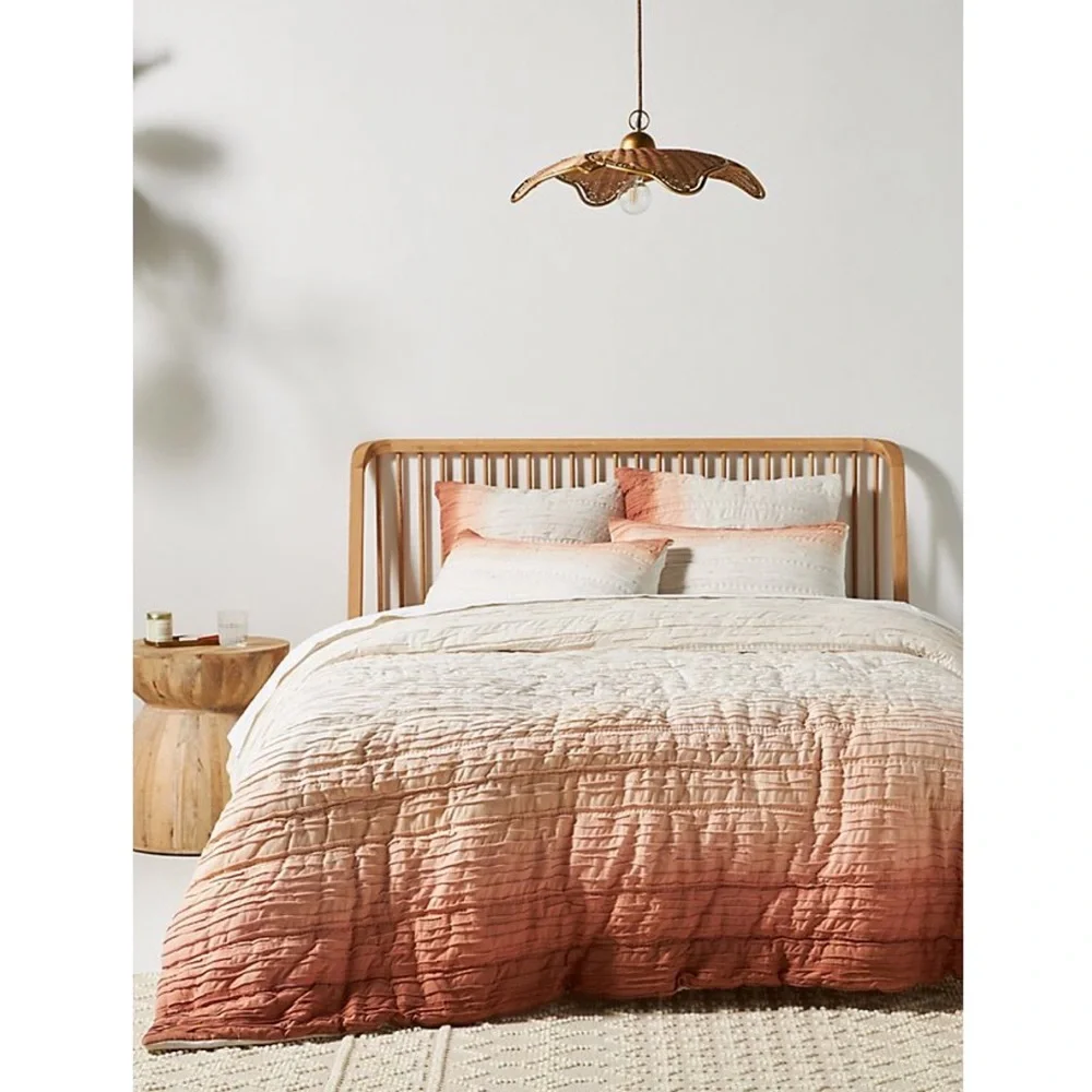 Anthropologie Marlowe Ombre Jersey Quilt Queen